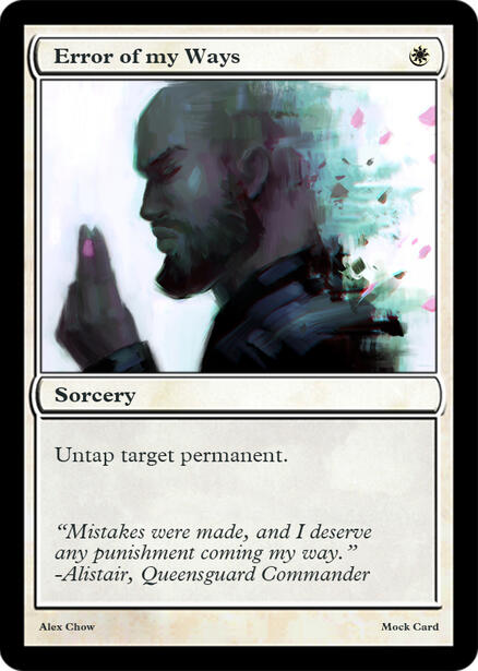 Error of my Ways (Mock TCG Card)